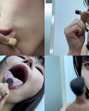 【無料AV】ひなみちゃんがM男人形を唾液たっぷり舐めまわす｜h_1651bwd0100004